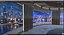News TV Studio - Modular Broadcast Set with Curved LED Walls Anchor Desk for VP