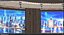 News TV Studio - Modular Broadcast Set with Curved LED Walls Anchor Desk for VP
