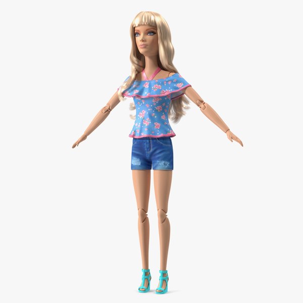 Barbie Doll Jeans Style T-pose3D模型- TurboSquid 1988191