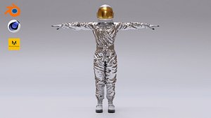 Spacesuit Astronaut Man Rigged - Astronauta Traje Espacial