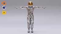 Spacesuit Astronaut Man Rigged - Astronauta Traje Espacial