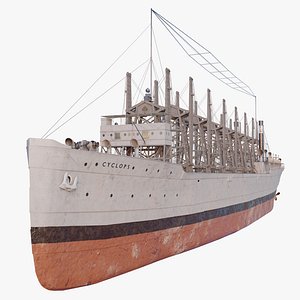 3D USS Cyclops AC-4 Collier Ship