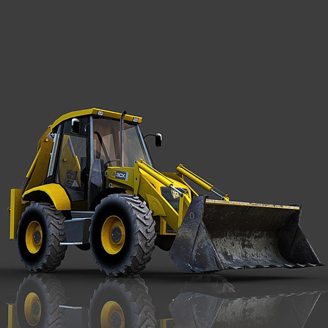 3ds Backhoe Loader