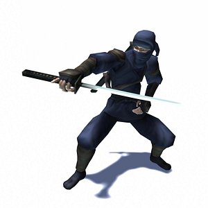 Ninja Assassin rigged & animated