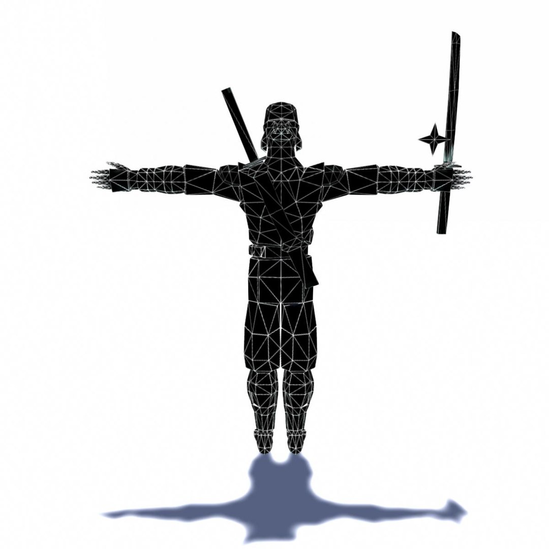 3d Ninja Assassin Rigged Animation Character Model