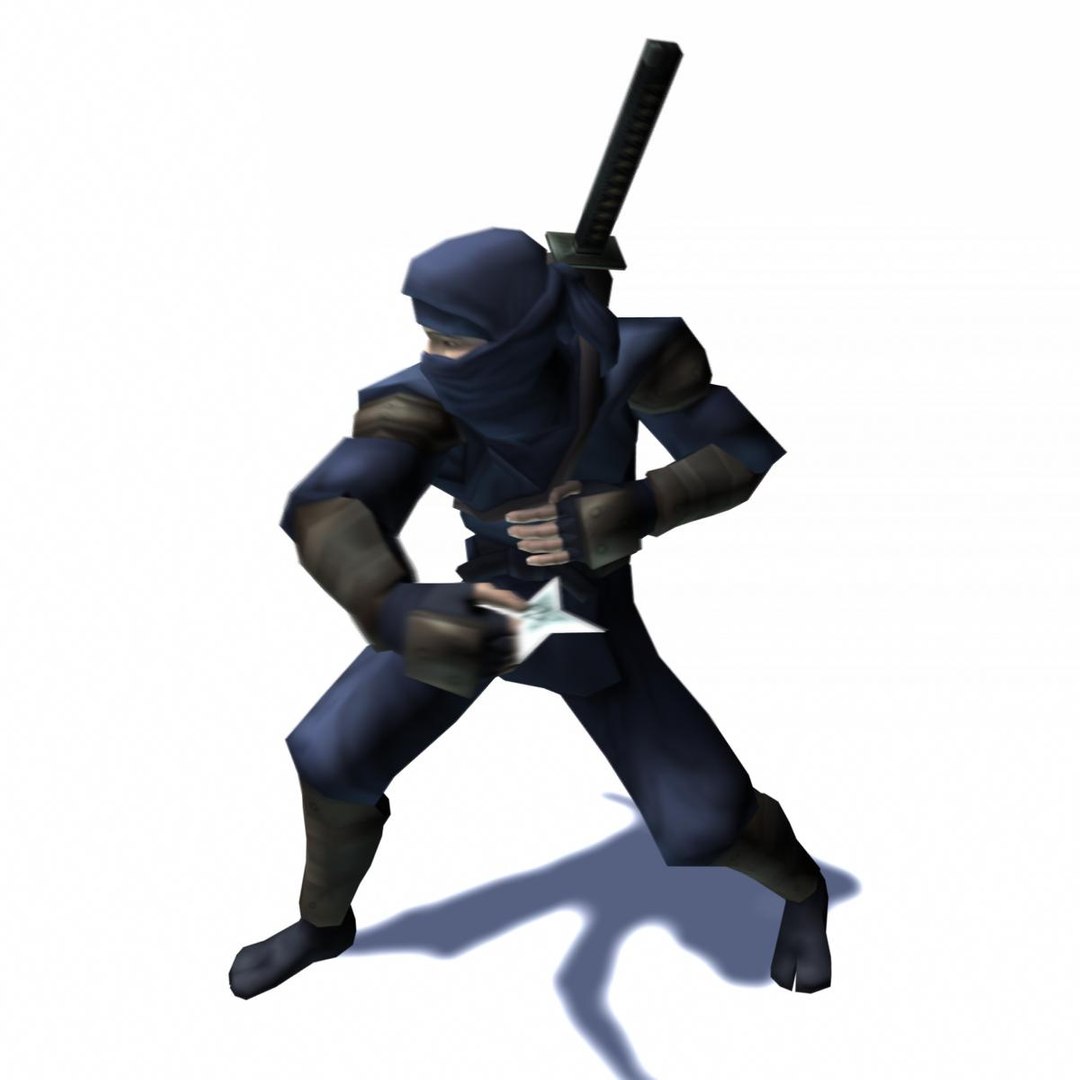 3d Ninja Assassin Rigged Animation Character Model