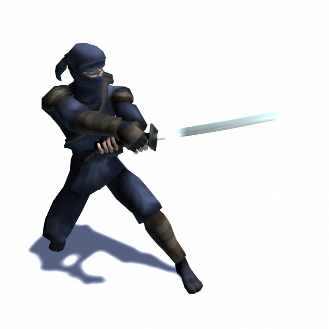 3d Ninja Assassin Rigged Animation Character Model