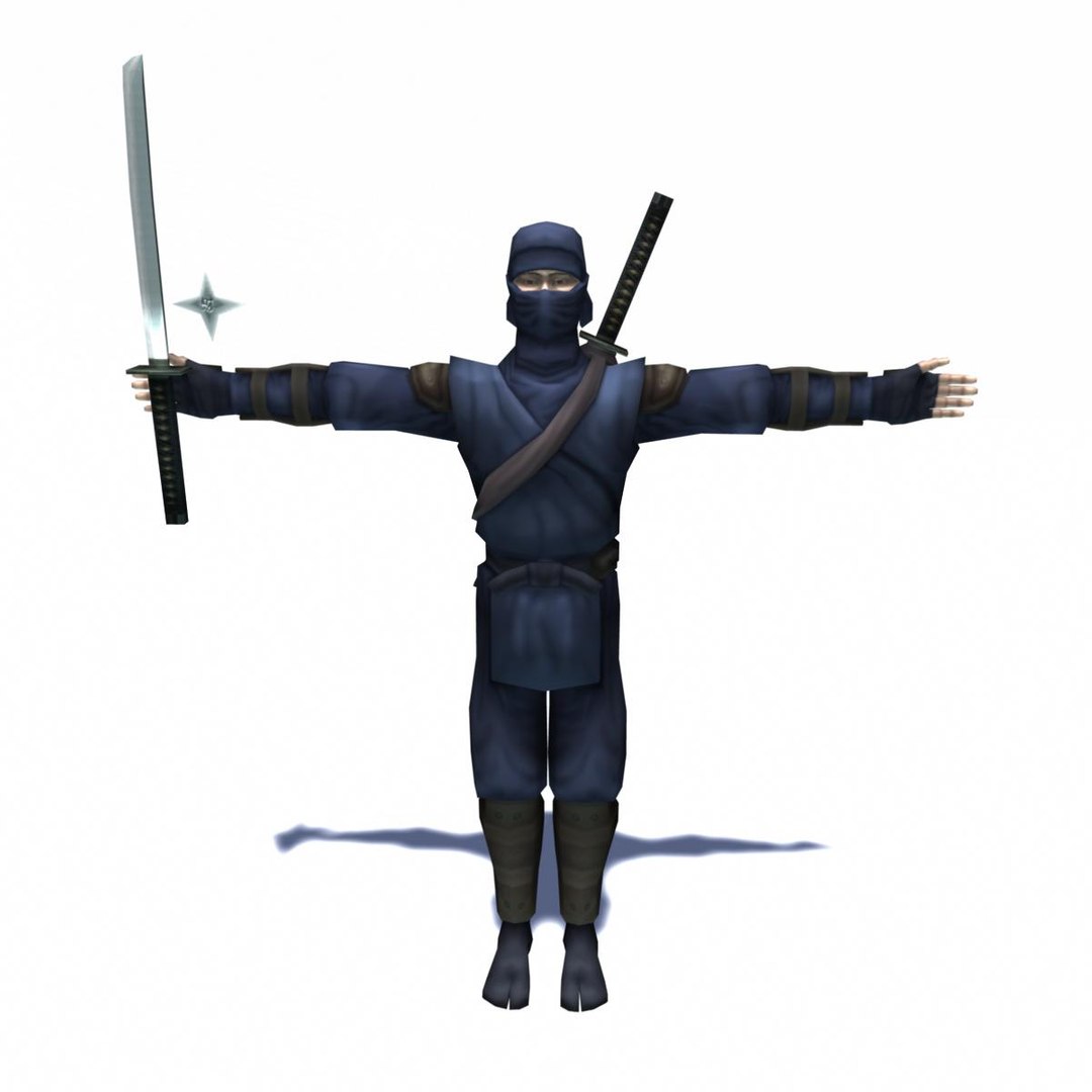 3d Ninja Assassin Rigged Animation Character Model