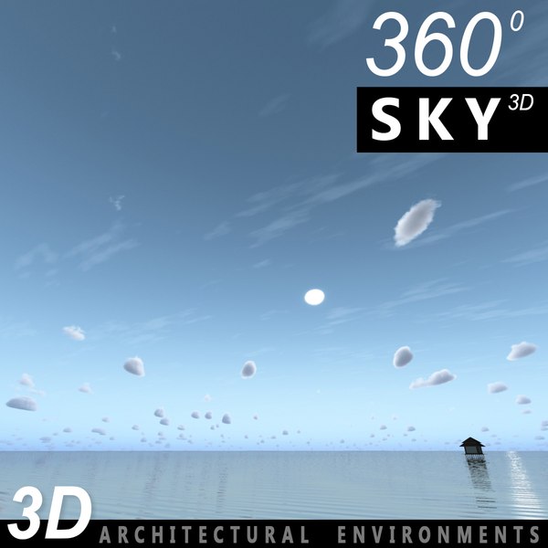 sky clouds 3d model