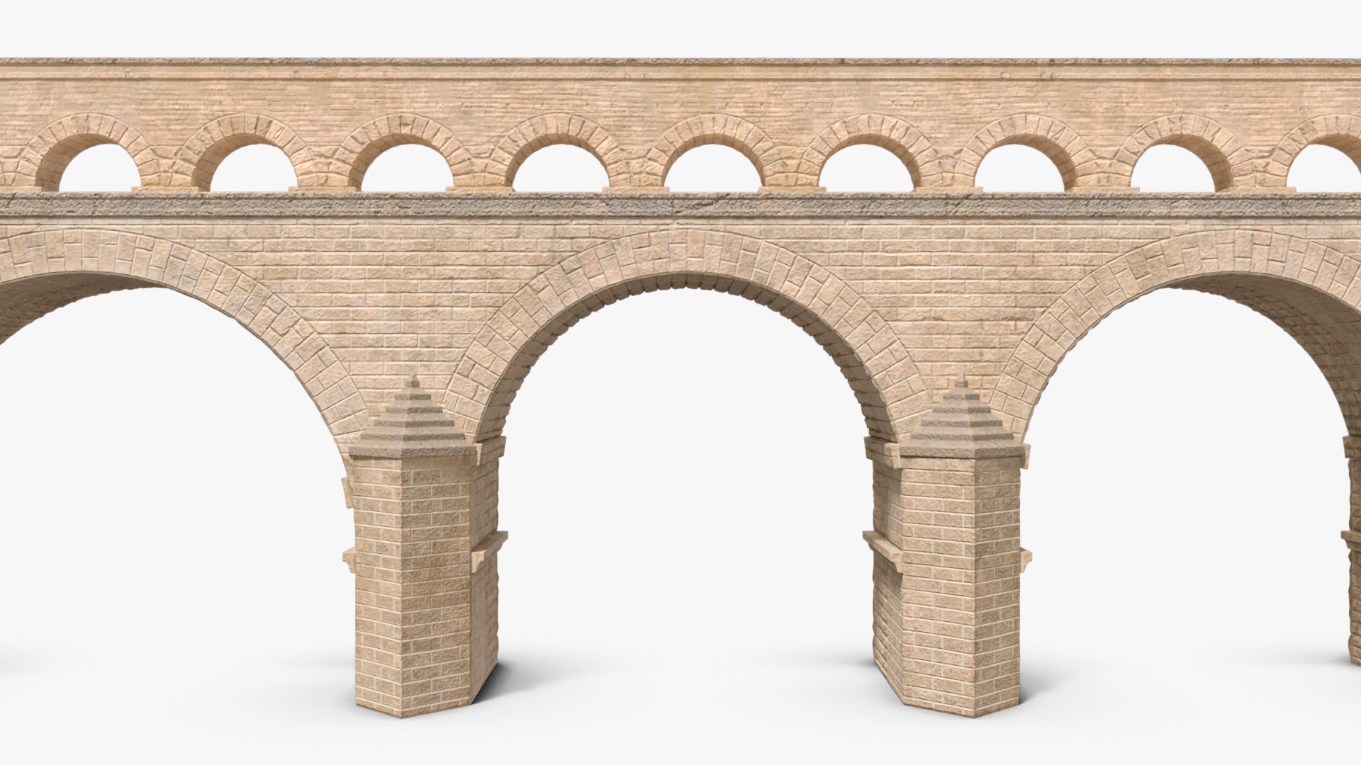 Two Tiered Aqueduct 3D model preview