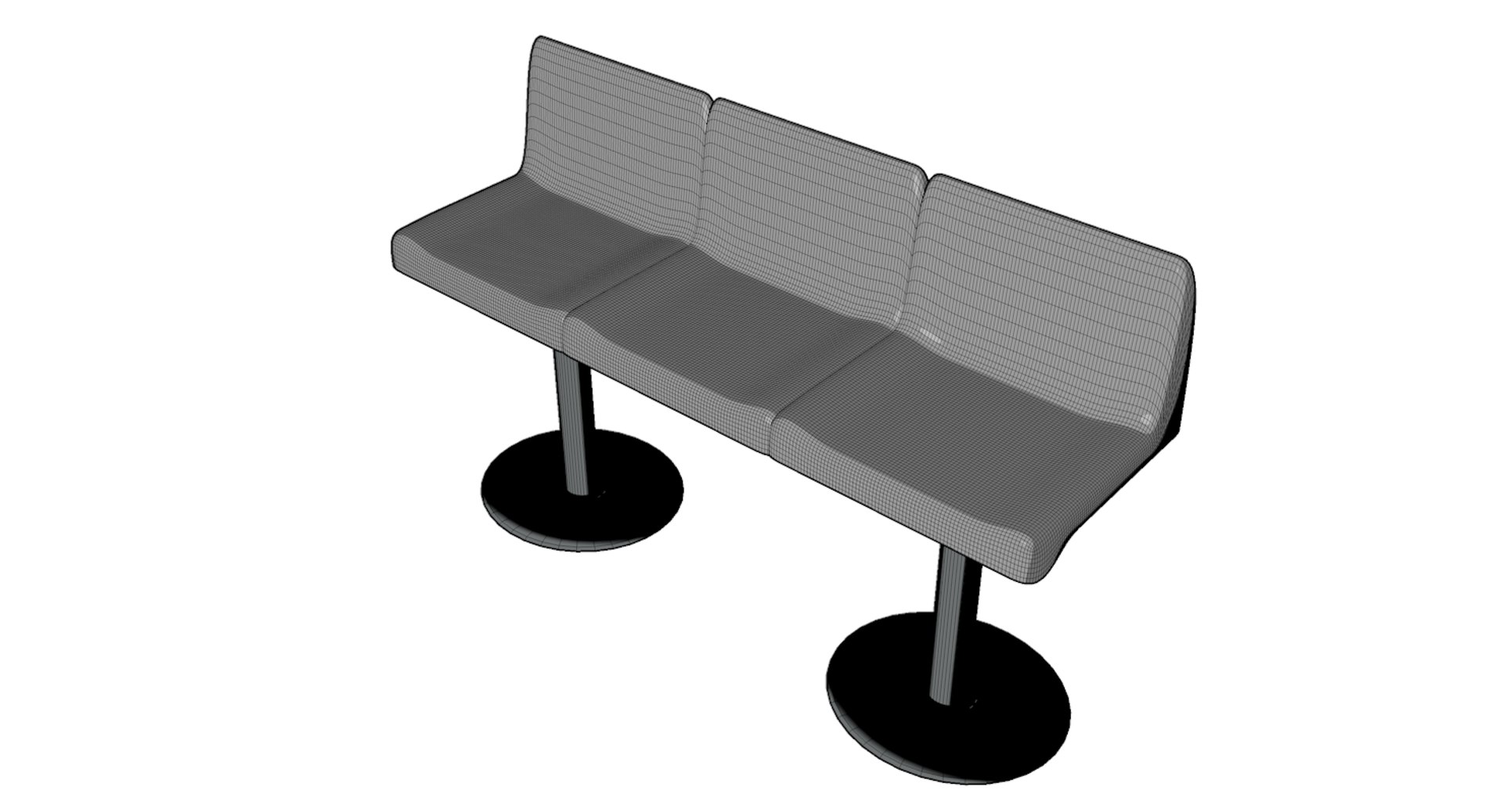 3D armchair waiting room - TurboSquid 1168411