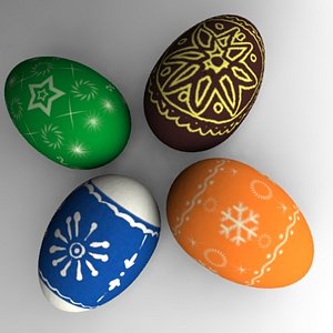 3d model easter eggs