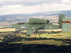 fighter jets heinkel 162 3d model