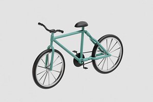 Cartoon Bicycle 3D model
