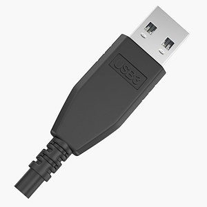 usb plug jack 3d model