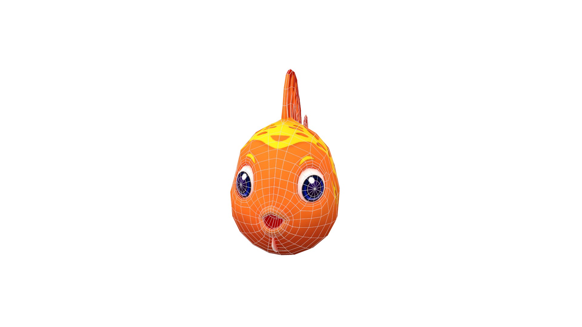 Red Lyretall Molly Fish Toon 3D - TurboSquid 1586041