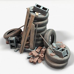real time ready debris 3D model