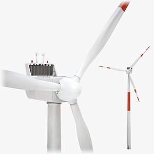 3D model lightwave wind turbine