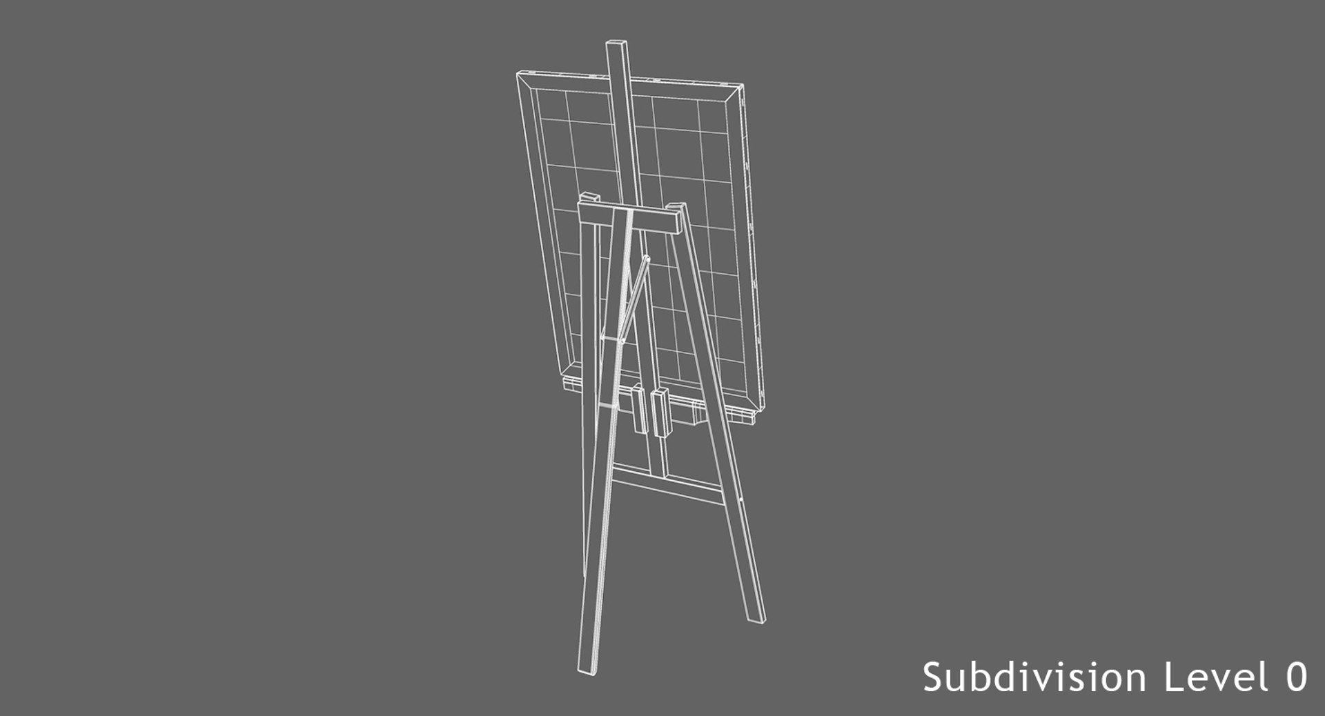 easel canvas 3D model https://p.turbosquid.com/ts-thumb/L0/XpAGI8/RIstTL1j/wf2/jpg/1591443416/1920x1080/fit_q87/333ff74ff70a1bf01c0ccb10e76fe7badba08def/wf2.jpg