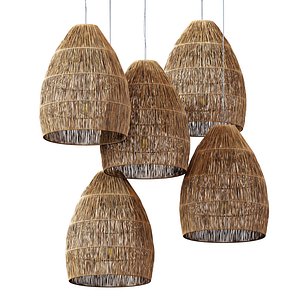 3D Lamp wicker n35c