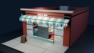 Low Poly 24 Hour Laundromat Commercial Washers Dryers Pack