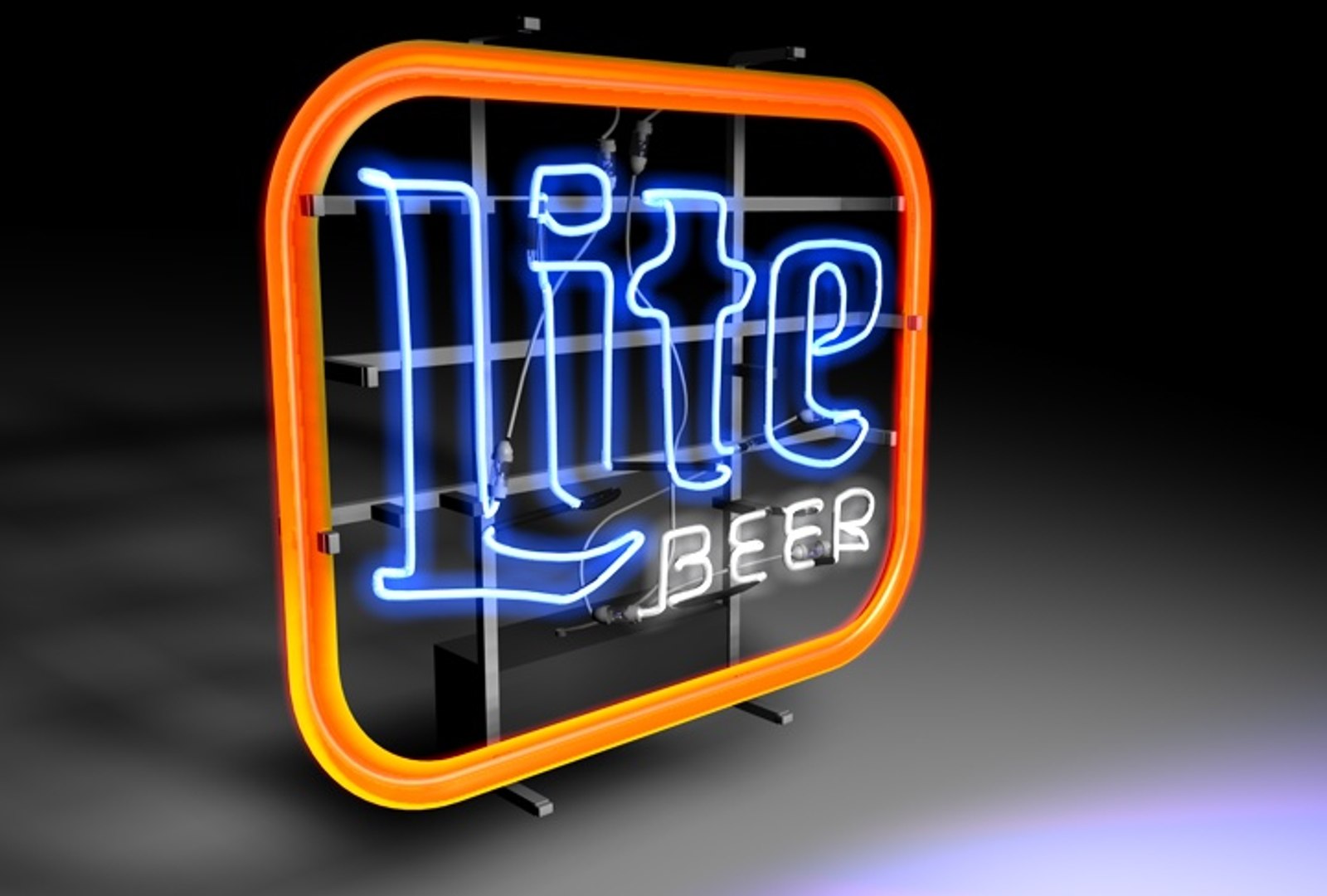 C4d Lite Beer Neon Sign