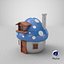 Schlümpfe Haus | Low Poly GameReady