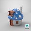 Schlümpfe Haus | Low Poly GameReady