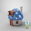 Schlümpfe Haus | Low Poly GameReady