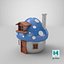 Schlümpfe Haus | Low Poly GameReady