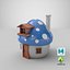 Schlümpfe Haus | Low Poly GameReady