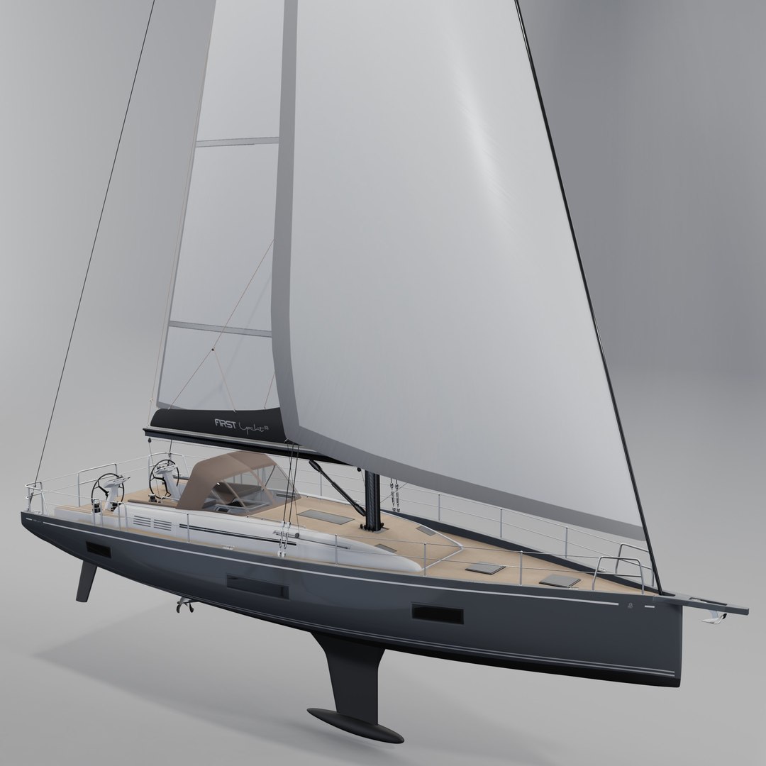 Beneteau First 53 Luxury 3D Yacht 3D Model - TurboSquid 2142652