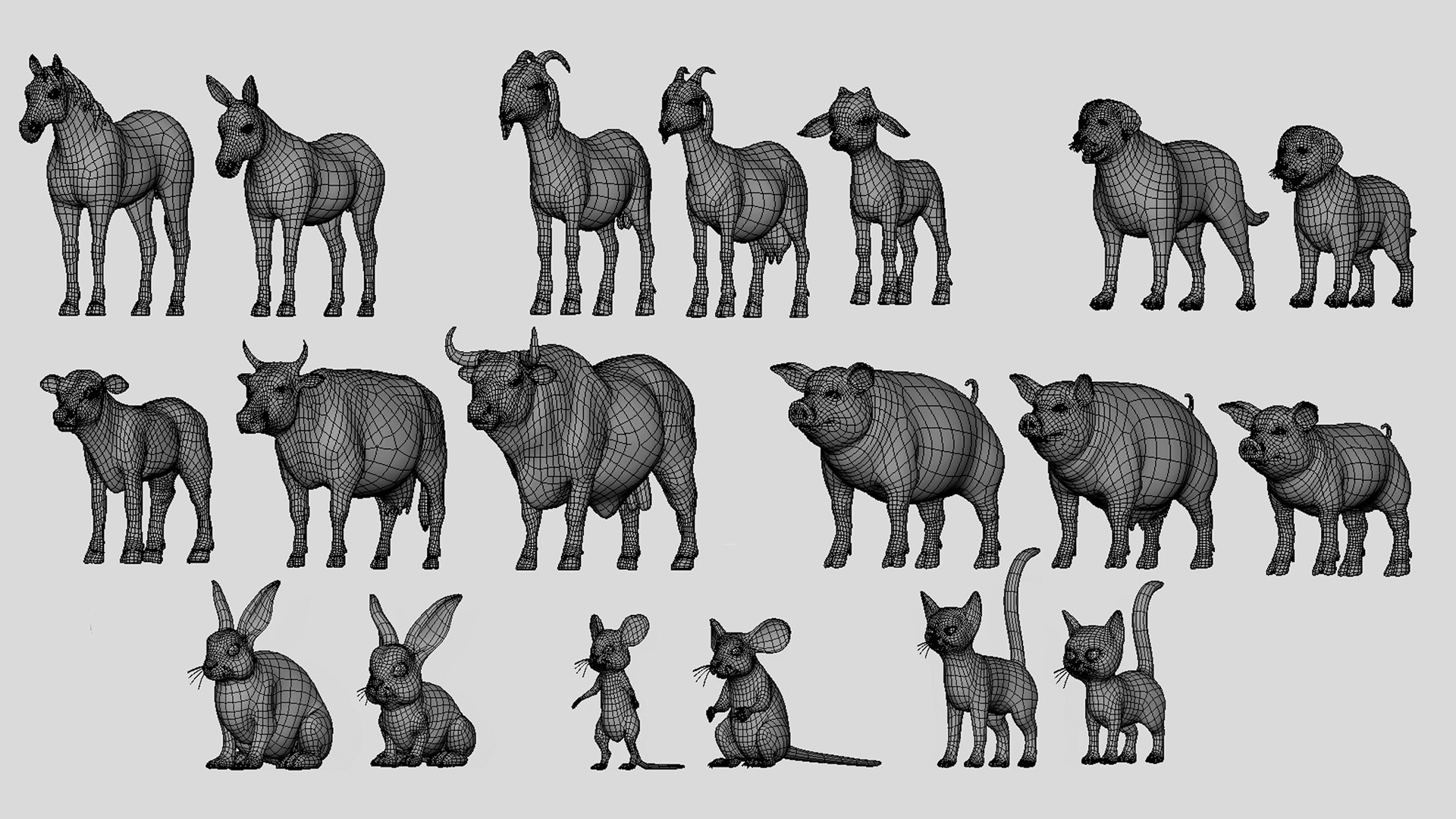 3D 19 Domestic Animal Colection https://p.turbosquid.com/ts-thumb/L0/jVFNxQ/Yd/2/jpg/1716878786/1920x1080/fit_q87/5227ec6a30a359e3d9884439d6e1ba8448d48ac4/2.jpg