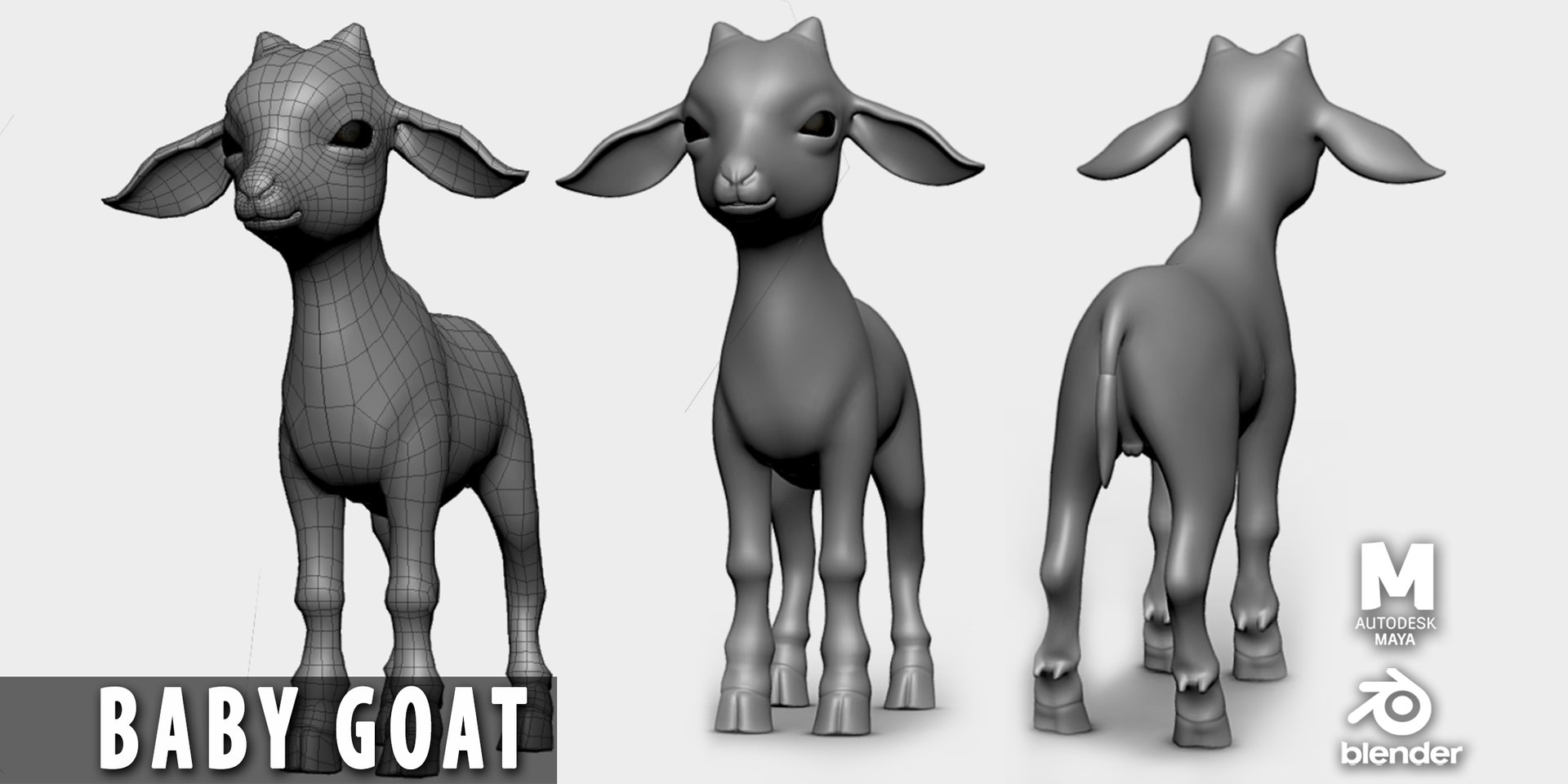 3D 19 Domestic Animal Colection https://p.turbosquid.com/ts-thumb/L0/jVFNxQ/Ze/babygoat/jpg/1716879044/1920x1080/fit_q87/175eb1dfcfd190a1d756f2e8ae70dbf9b5efdd41/babygoat.jpg