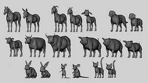 19 Domestic Animal Colection