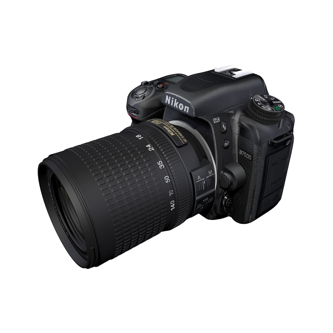 Nikon D7500 Dslr Camera 3D - TurboSquid 1405192