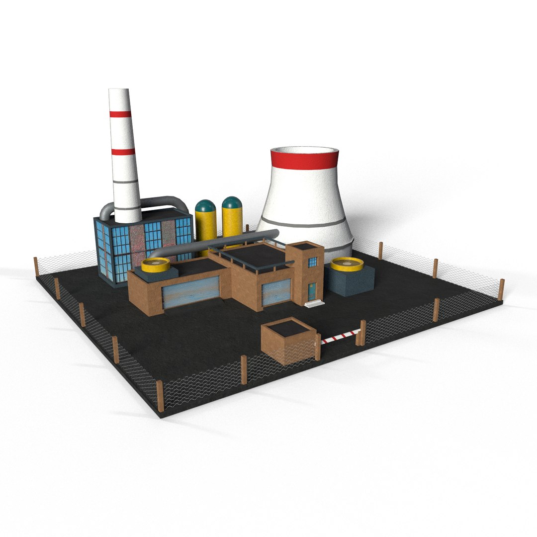 Power Plant Model - TurboSquid 1234768