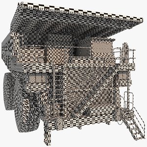 3D Mining Dump Truck UVW Only