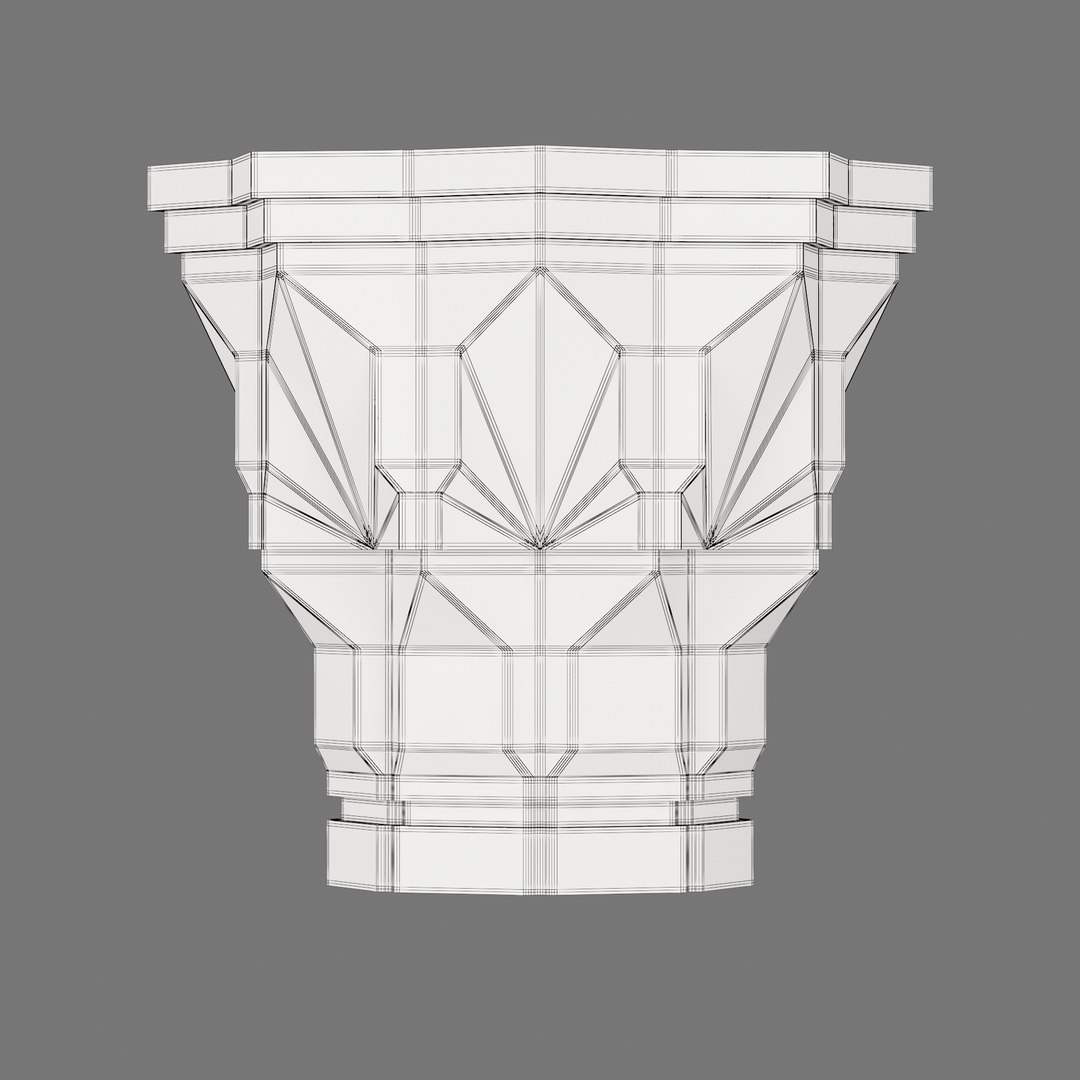 3D Islamic Column Capital - TurboSquid 1983784
