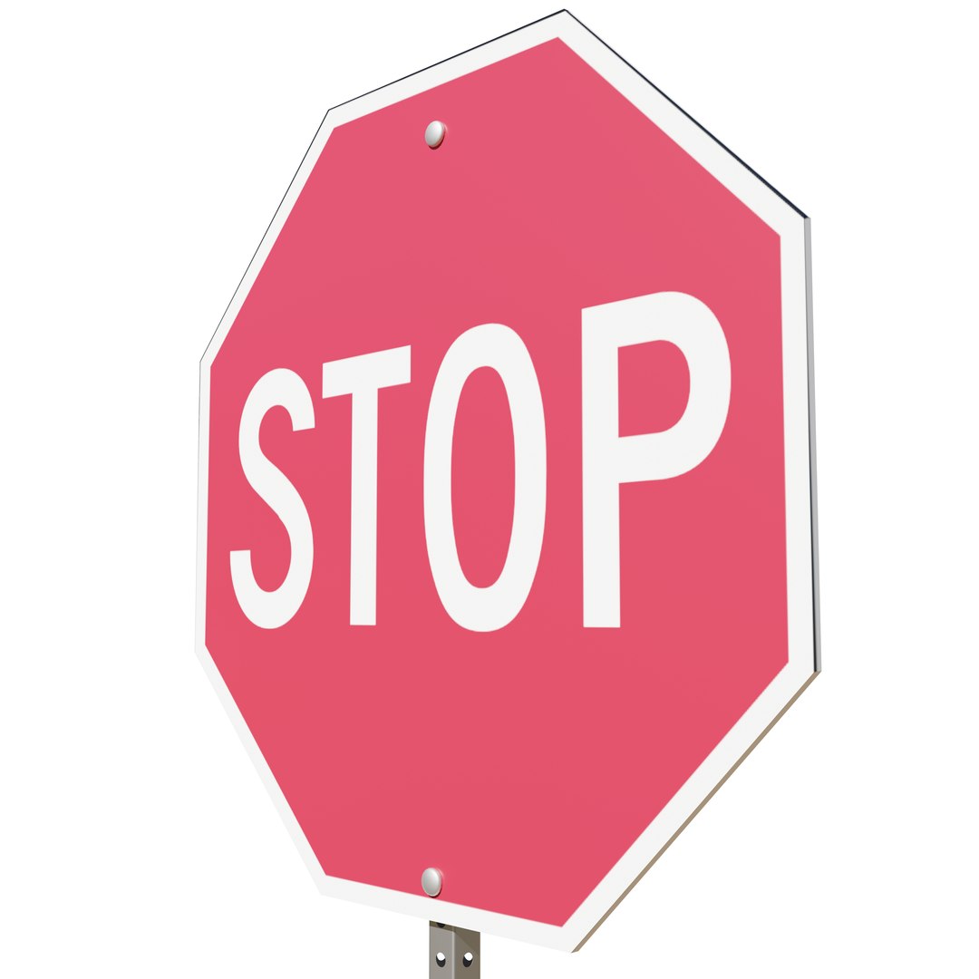 Stop Sign 3D Model - TurboSquid 1441350