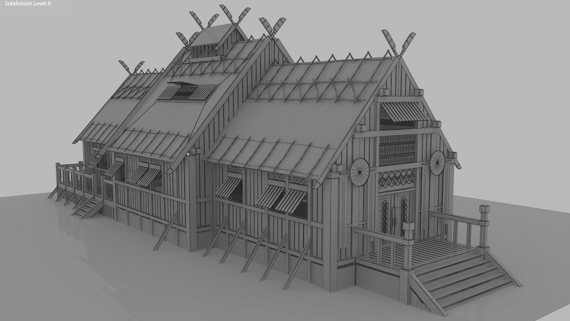 Medieval Viking House 3D Model TurboSquid 1498645