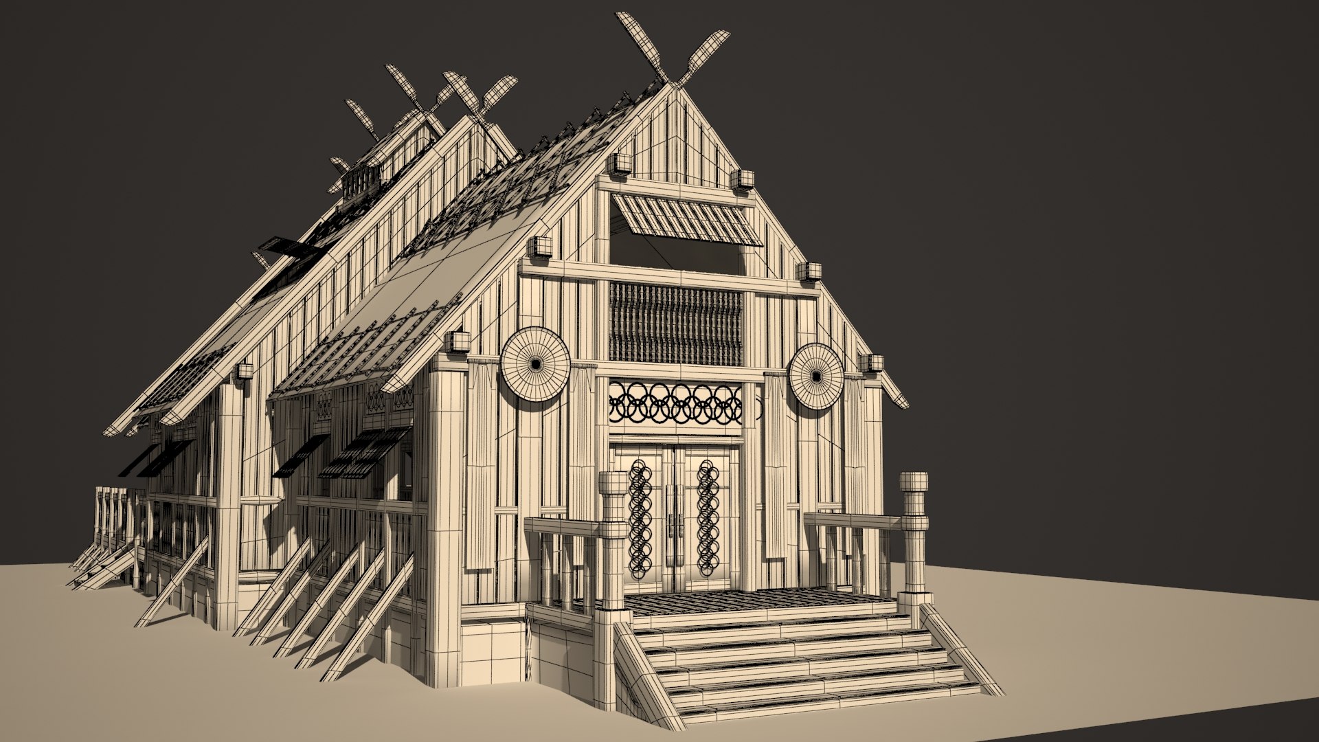 Medieval Viking House 3D Model TurboSquid 1498645