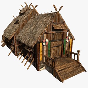 medieval viking house 3D model