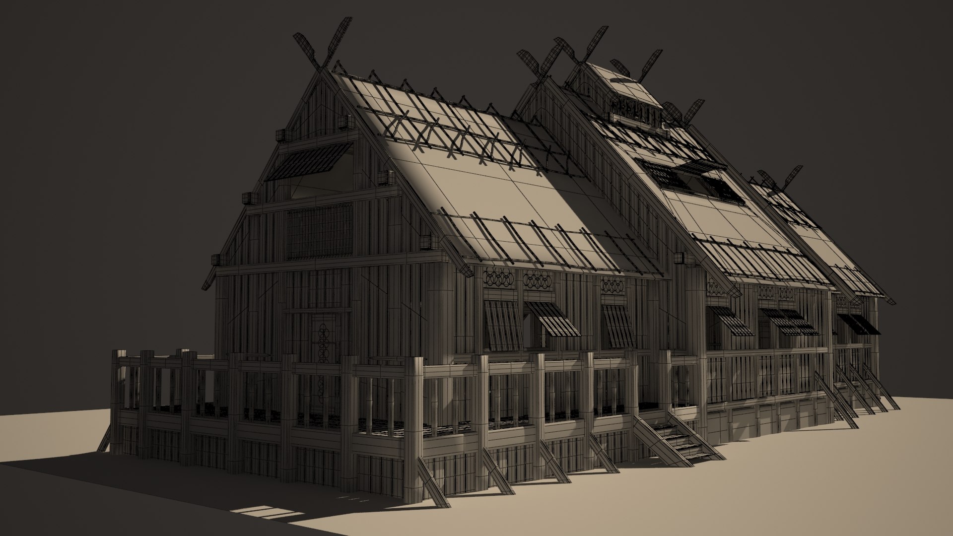 Medieval Viking House 3D Model TurboSquid 1498645