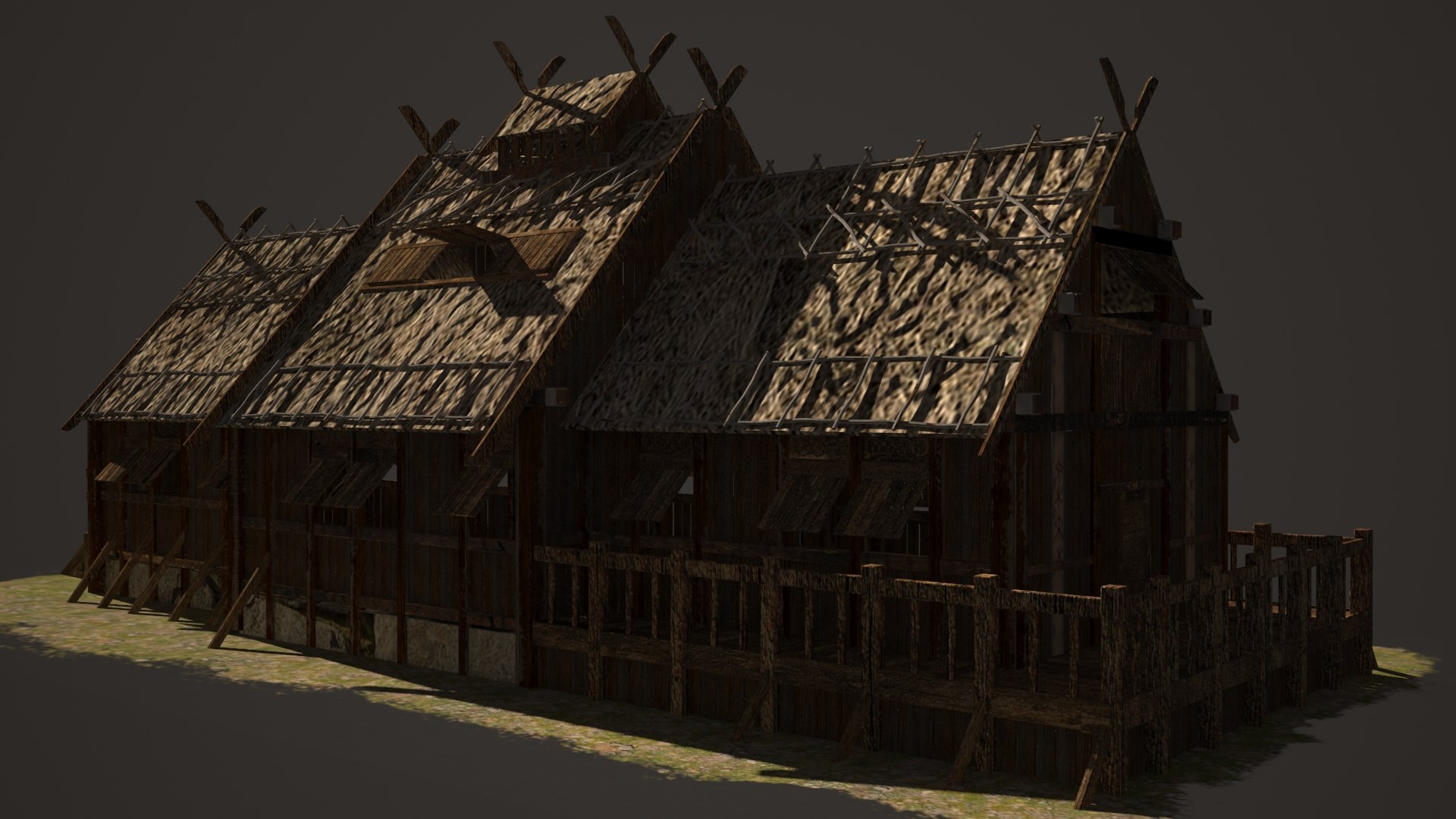 Medieval Viking House 3D Model TurboSquid 1498645