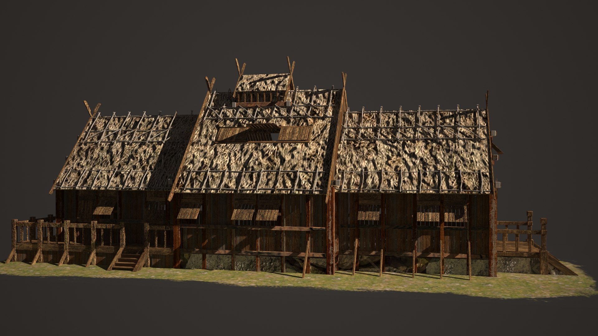 Medieval Viking House 3D Model TurboSquid 1498645