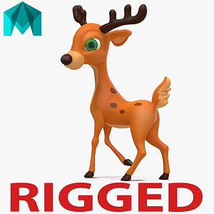cartoon deer rigged ma