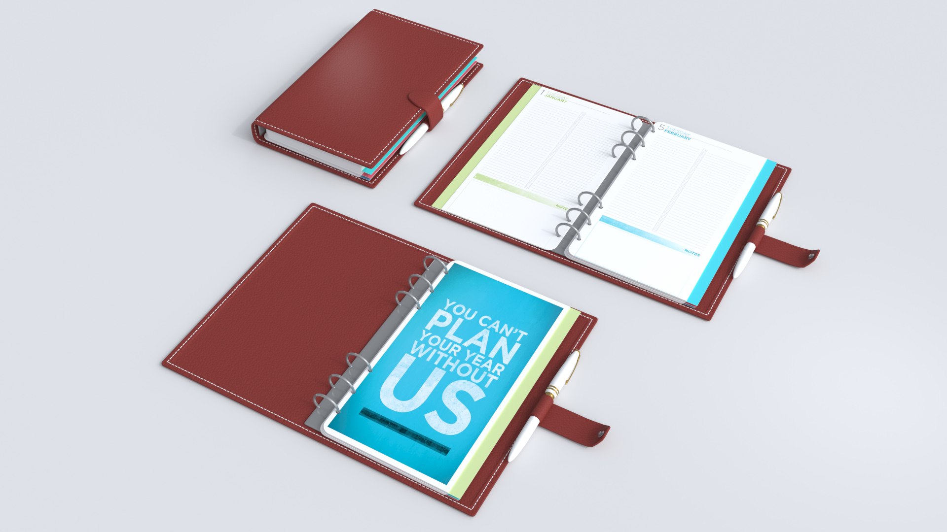 3D Agenda Organizer Model - TurboSquid 1633316