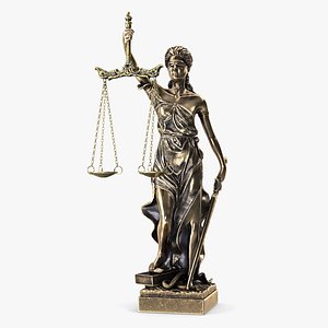 Antique Bronze Statue of Justice