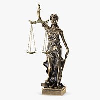Antique Bronze Statue of Justice